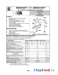 Datasheet MBR60100PT manufacturer TSC