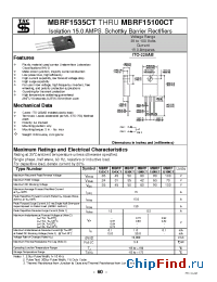 Datasheet MBRF15100CT manufacturer TSC