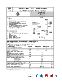 Datasheet MBRS1090 manufacturer TSC