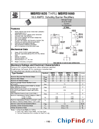 Datasheet MBRS1635 manufacturer TSC