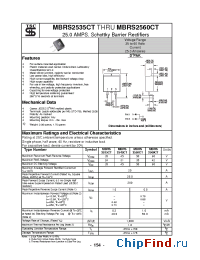 Datasheet MBRS2560CT manufacturer TSC
