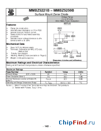 Datasheet MMBZ5221B manufacturer TSC