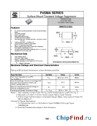 Datasheet P4SMA9.1C manufacturer TSC