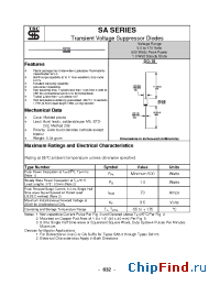 Datasheet SA18 manufacturer TSC