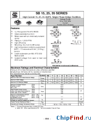 Datasheet SB152W manufacturer TSC