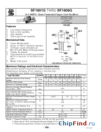 Datasheet SF1607G manufacturer TSC