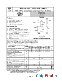Datasheet SFA1606G manufacturer TSC