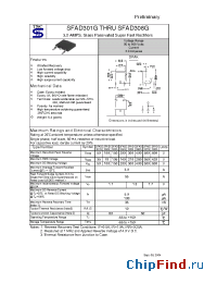 Datasheet SFAD301G manufacturer TSC