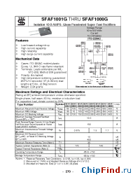 Datasheet SFAF1001G manufacturer TSC