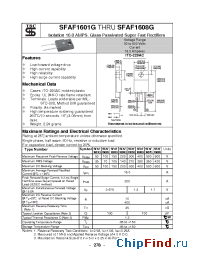 Datasheet SFAF1603G manufacturer TSC
