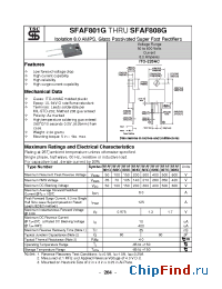 Datasheet SFAF801G manufacturer TSC