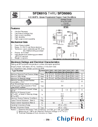 Datasheet SFD601G manufacturer TSC