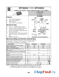 Datasheet SFF2005G manufacturer TSC