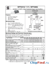Datasheet SFF502G manufacturer TSC