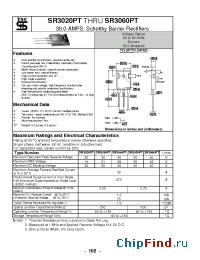 Datasheet SR3060PT manufacturer TSC
