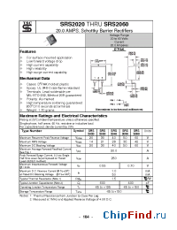 Datasheet SRS2020 manufacturer TSC