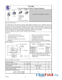 Datasheet TS1086CW2.5 manufacturer TSC