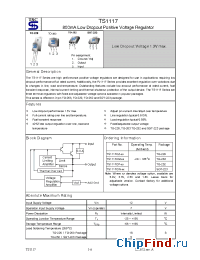 Datasheet TS1117CP-50 manufacturer TSC