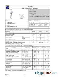 Datasheet TS13002 manufacturer TSC