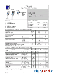 Datasheet TS13005 manufacturer TSC