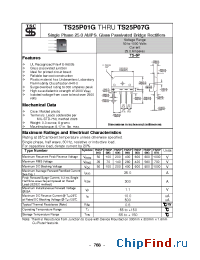 Datasheet TS25P01G manufacturer TSC