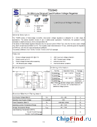 Datasheet TS2940CM5.0 manufacturer TSC