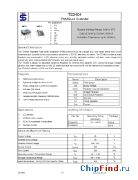 Datasheet TS3404 manufacturer TSC
