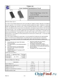 Datasheet TS34118 manufacturer TSC