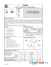 Datasheet TS5204CX2.5 manufacturer TSC