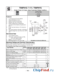 Datasheet TS6P01G manufacturer TSC