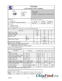 Datasheet TSB1664CY manufacturer TSC