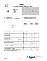 Datasheet TSM3401 manufacturer TSC