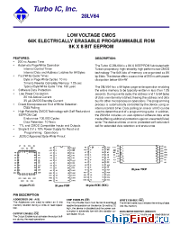 Datasheet 28LV64C-3 производства Turbo IC