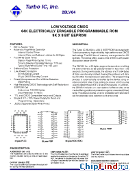 Datasheet 28LV64I-4 manufacturer Turbo IC