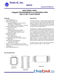 Datasheet 29C010PI-1 производства Turbo IC