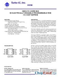 Datasheet TU24C08C производства Turbo IC