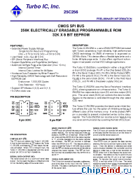 Datasheet TU25C256 производства Turbo IC