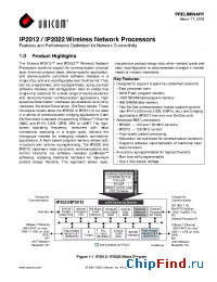 Datasheet IP2012-120 manufacturer Ubicom