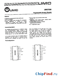 Datasheet UM3750 производства UMC
