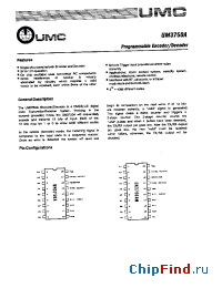 Datasheet UM3750A manufacturer UMC