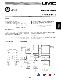 Datasheet UM6104 manufacturer UMC