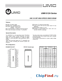 Datasheet UM61512AS-15 manufacturer UMC