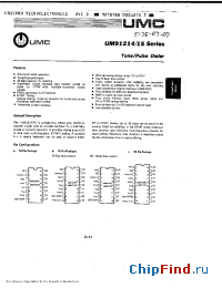 Datasheet UM91214 manufacturer UMC