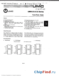Datasheet UM91214D производства UMC