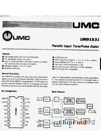 Datasheet UM91531 manufacturer UMC
