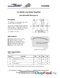 Datasheet CHA2066 manufacturer UMS