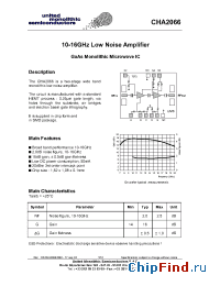 Datasheet CHA2066-QAF manufacturer UMS