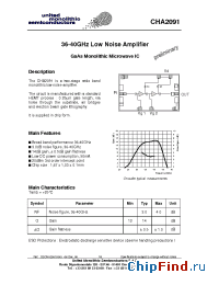 Datasheet CHA2091-99F manufacturer UMS