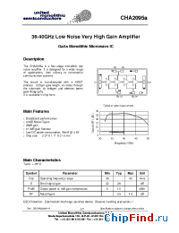 Datasheet CHA2095a-99F manufacturer UMS