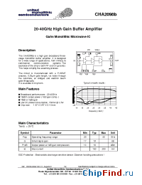 Datasheet CHA2098B manufacturer UMS